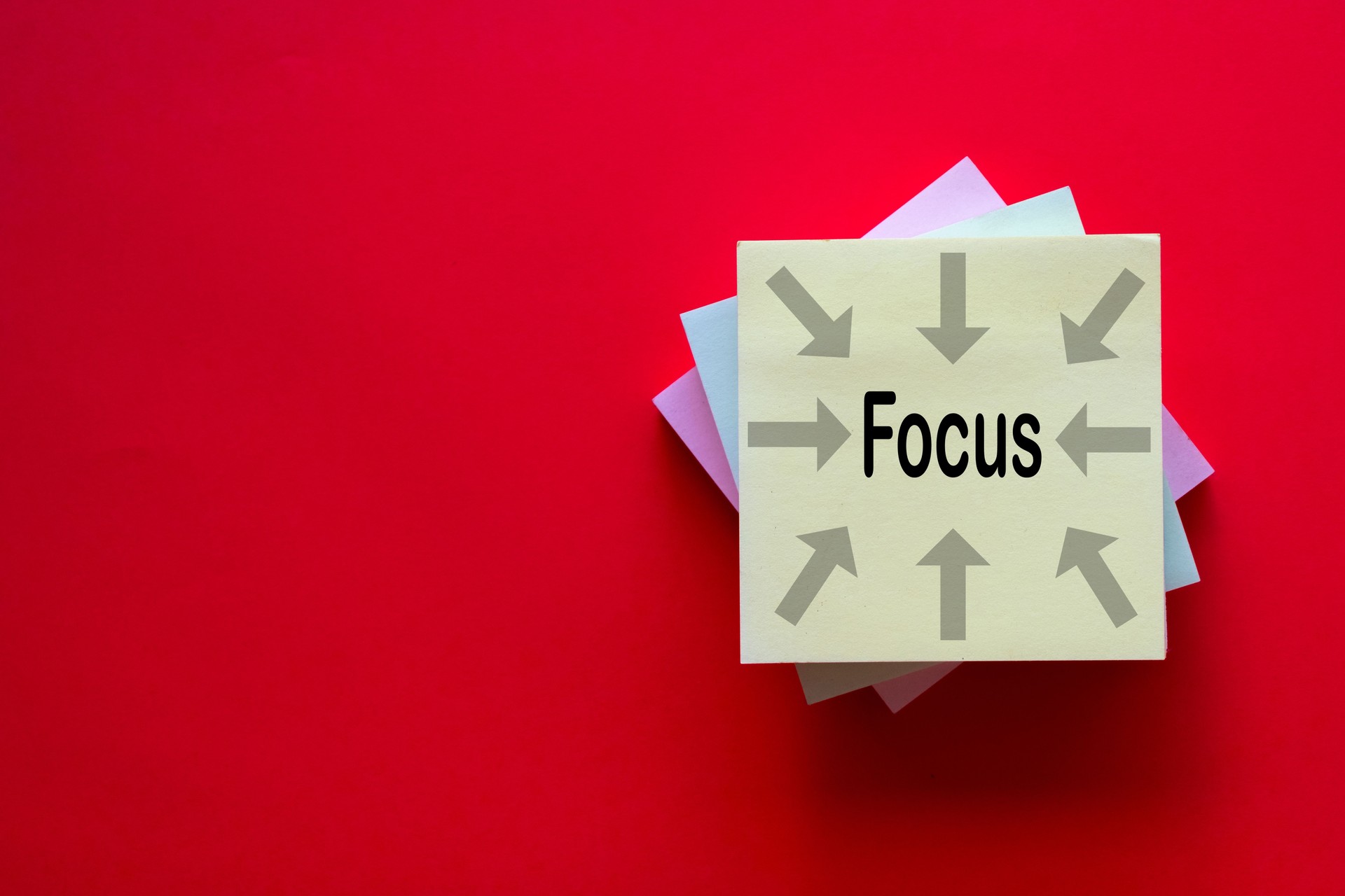 Focus concept.